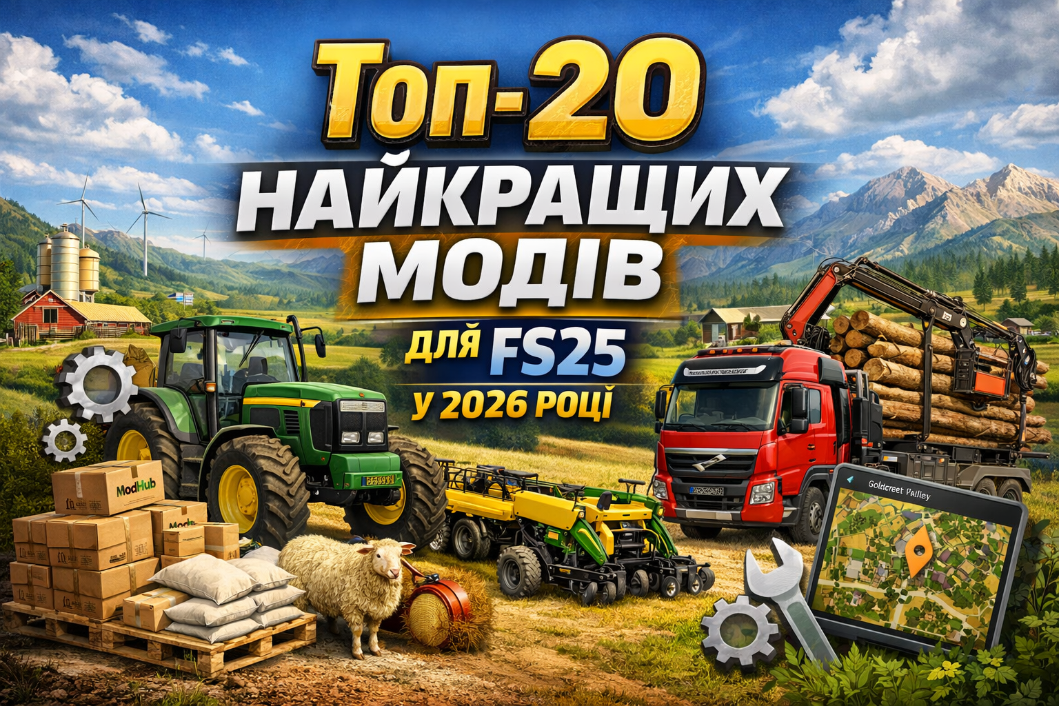Топ-20 найкращих модів для FS25 у 2026 році