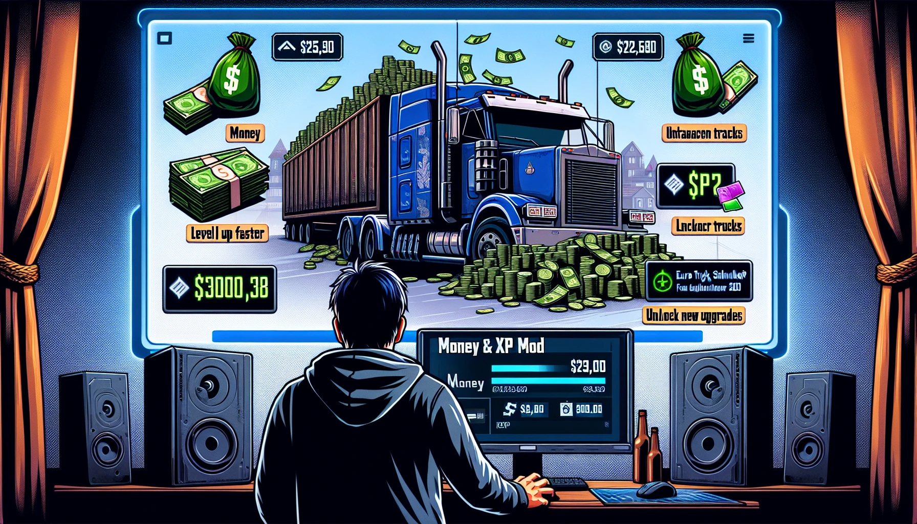Money & XP Mod für Euro Truck Simulator 2