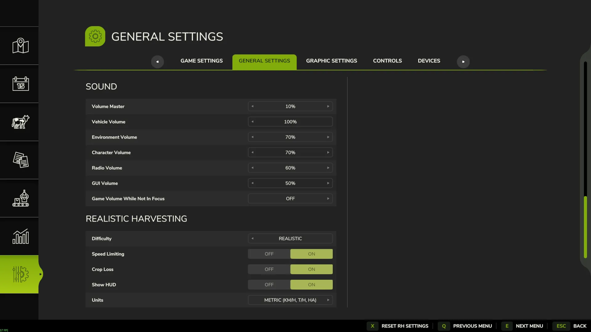 Realistic Harvesting