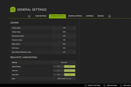 Realistic Harvesting — 1