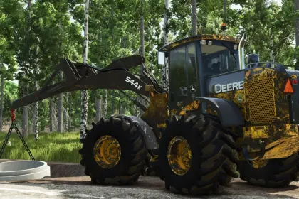 Потужний Фронтальний Навантажувач John Deere 544K для Farming Simulator 25 — 4