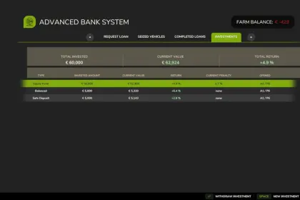 Advanced Bank System for Farming Simulator 25 — 4
