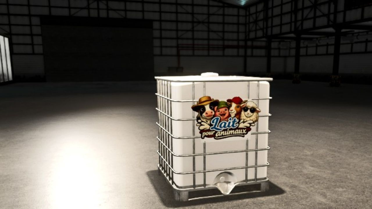 Realistyczna Paleta Mleka Milk Palette for Realistic Food do Karmienia Młodzieży w FS25