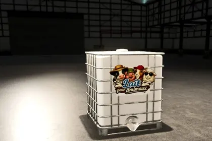 Realistyczna Paleta Mleka Milk Palette for Realistic Food do Karmienia Młodzieży w FS25 — 2