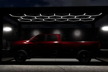 Modern Showroom Container — Stylish Garage-Showroom for Cars in Farming Simulator 25 — 2