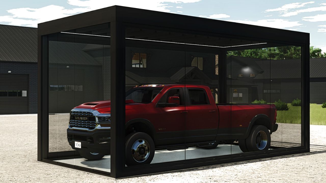 Modern Showroom Container — Stylish Garage-Showroom for Cars in Farming Simulator 25