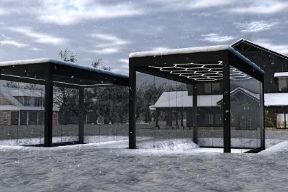 Modern Showroom Container — Stylish Garage-Showroom for Cars in Farming Simulator 25 — 6