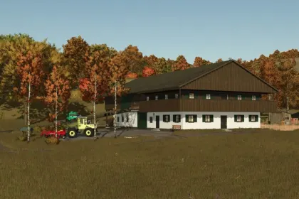 Автентична Ферма Farmhouse Loderer (1820) для Farming Simulator 25 — Хлів, Майстерня та Сінник — 1