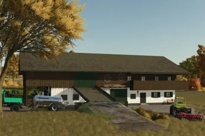 Автентична Ферма Farmhouse Loderer (1820) для Farming Simulator 25 — Хлів, Майстерня та Сінник — 2