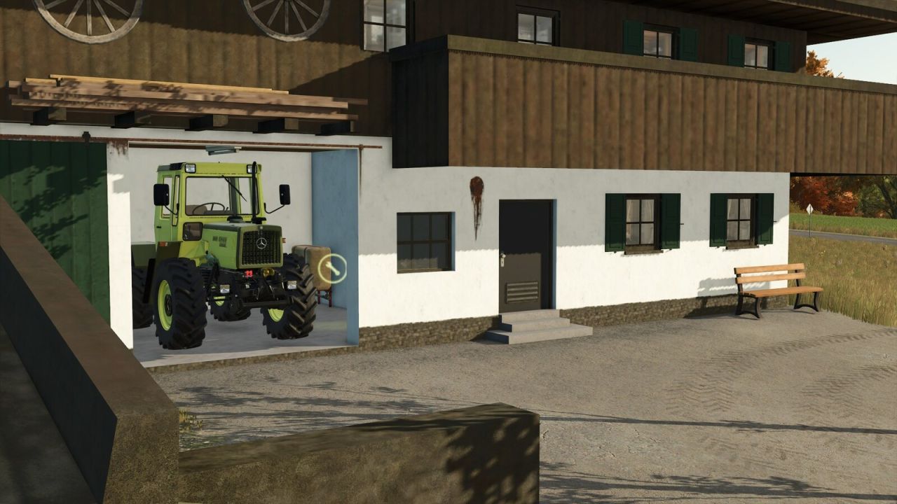 Автентична Ферма Farmhouse Loderer (1820) для Farming Simulator 25 — Хлів, Майстерня та Сінник