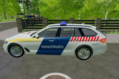 Skin BMW 5-Series Touring G31 Polizei Ungarn für Farming Simulator 22 — 2