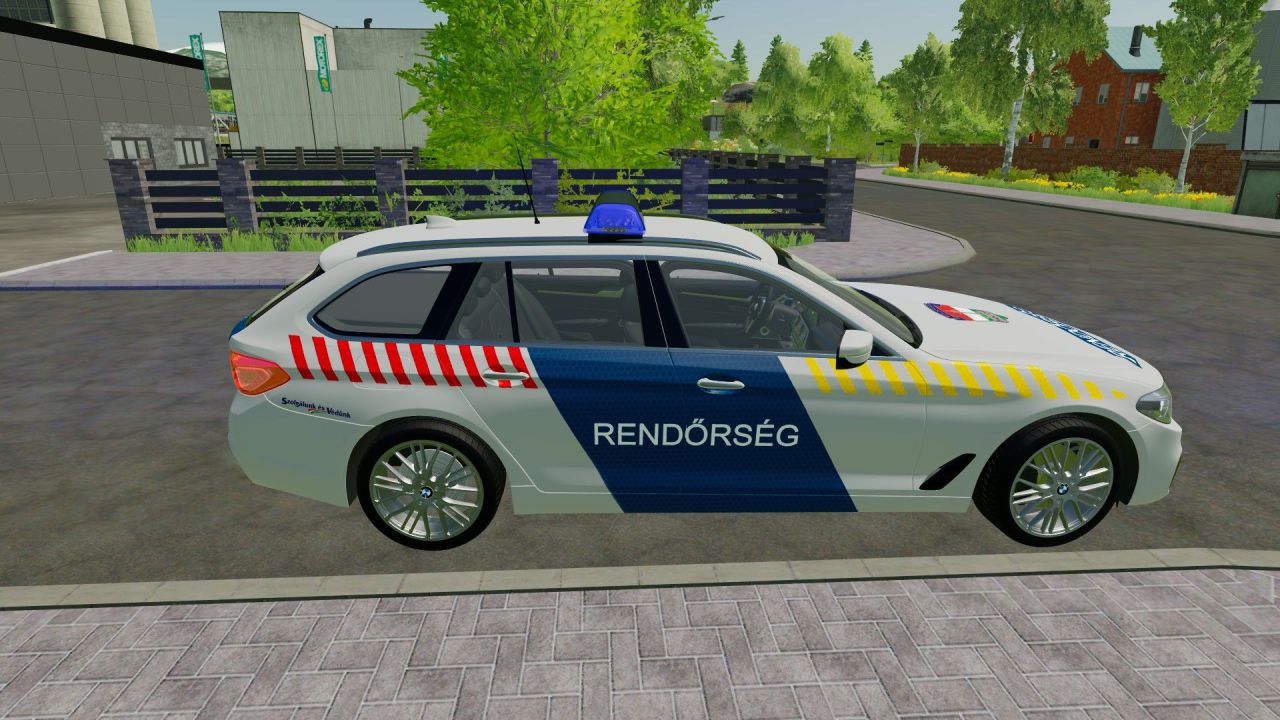 Skin BMW 5-Series Touring G31 Polizei Ungarn für Farming Simulator 22