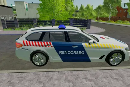 Skin BMW 5-Series Touring G31 Polizei Ungarn für Farming Simulator 22 — 3