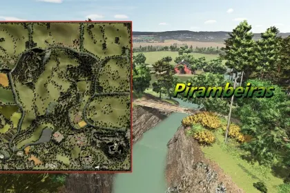 Легендарна Карта Pirambeiras Map для Farming Simulator 25 — Бразильські Пагорби та Великі Поля — 2