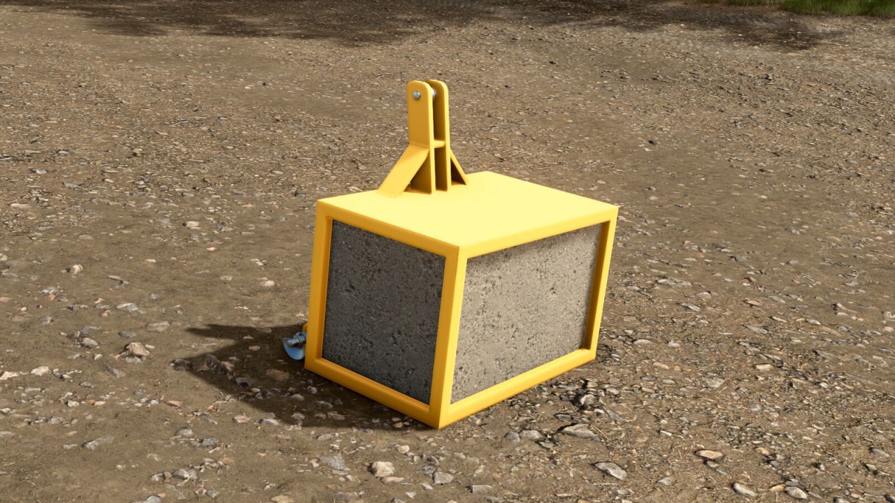 Effektives Gewicht Lizard Homemade 1900 Kg für die perfekte Balance des Traktors in FS25