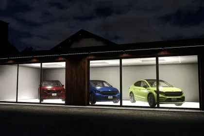 Moderne Autohäuser Car Showroom für Farming Simulator 25 — Stilvolle Garage für Technik — 5