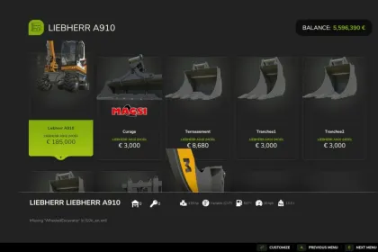 Lader Liebherr A910 für Farming Simulator 25 — 3
