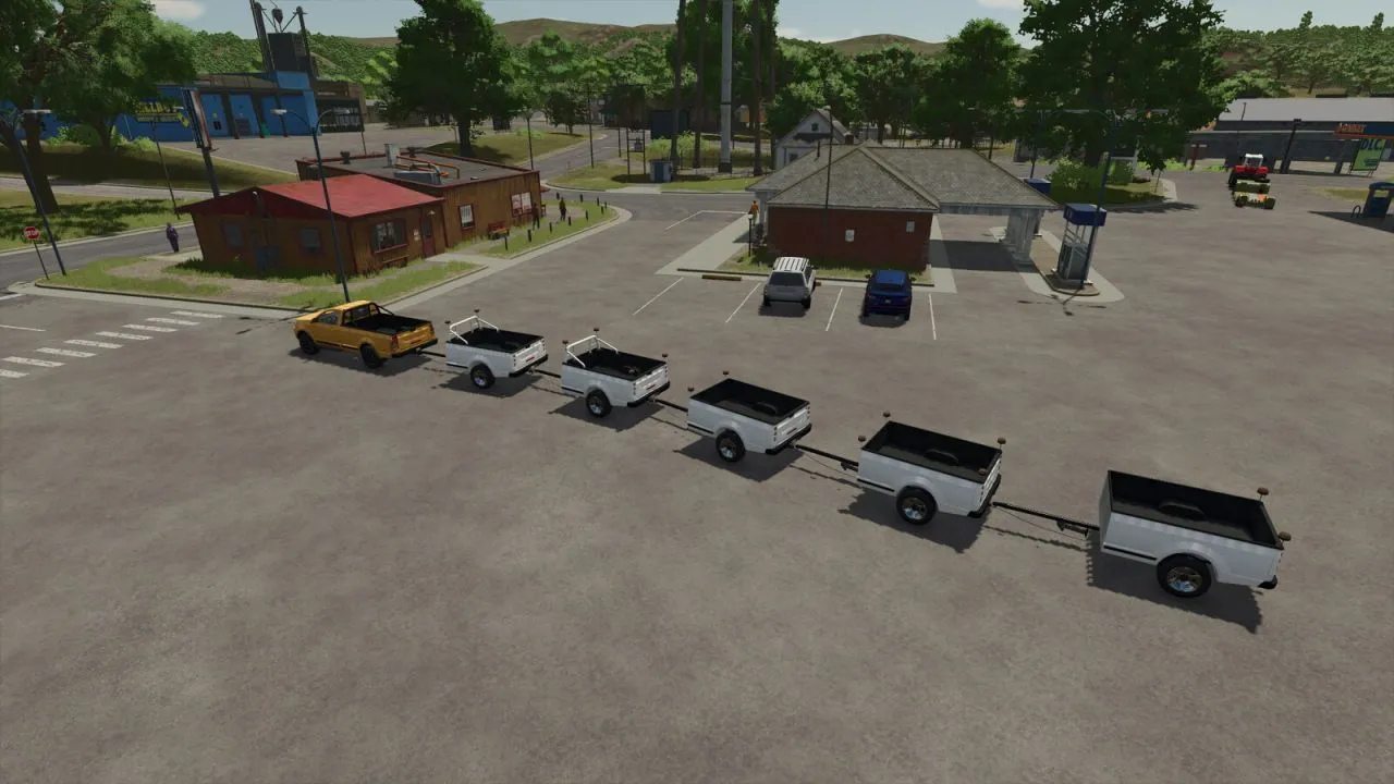 Ефективний Причіп PickUp Trailer для Пікапів 1986 та 2017 у Farming Simulator 25