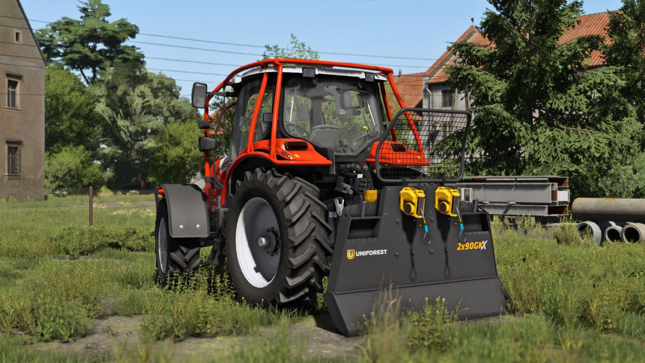 Лісозаготівельний причіп Uniforest 2x90GKX для Farming Simulator 22
