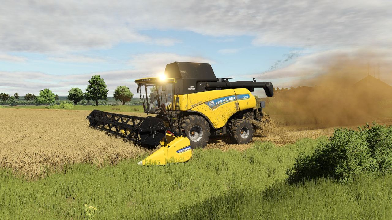 Harvester New Holland CR 9.90 for Farming Simulator 25