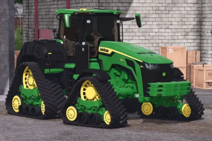 Traktor John Deere 8RX540 o dużej mocy i bocznych zbiornikach do Farming Simulator 25 — 4