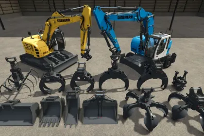 Екскаватор Liebherr R924 Compact для Farming Simulator 25