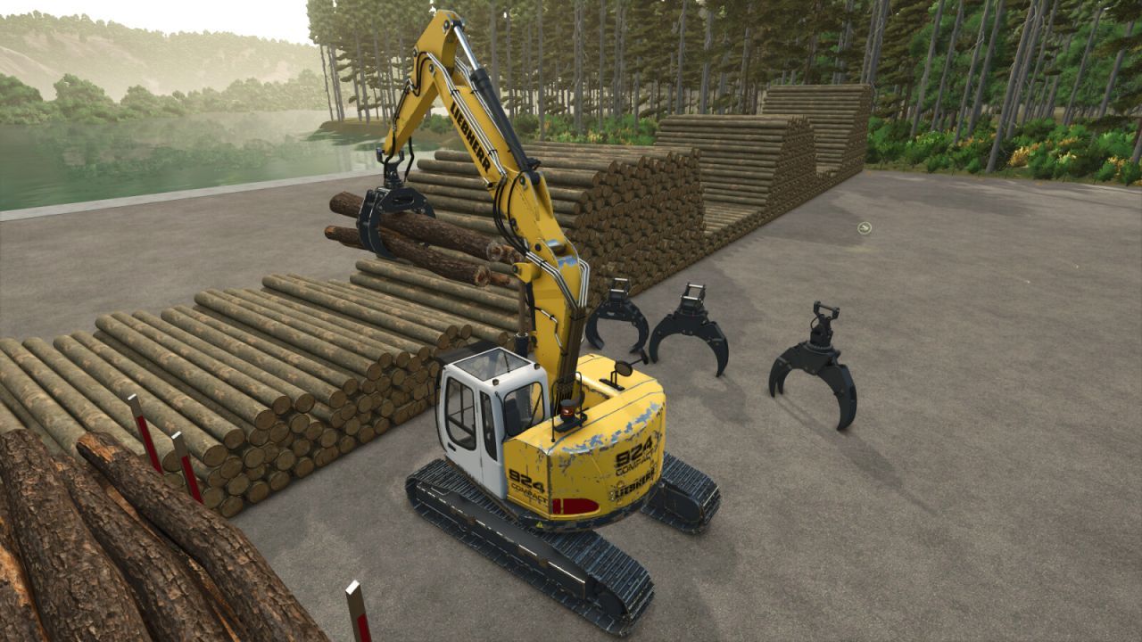 Bagger Liebherr R924 Compact für Farming Simulator 25
