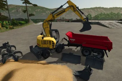 Bagger Liebherr R924 Compact für Farming Simulator 25 — 6