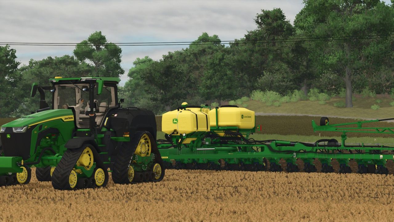 Traktor John Deere 8RX z zbiornikami ExactRate do Farming Simulator 25
