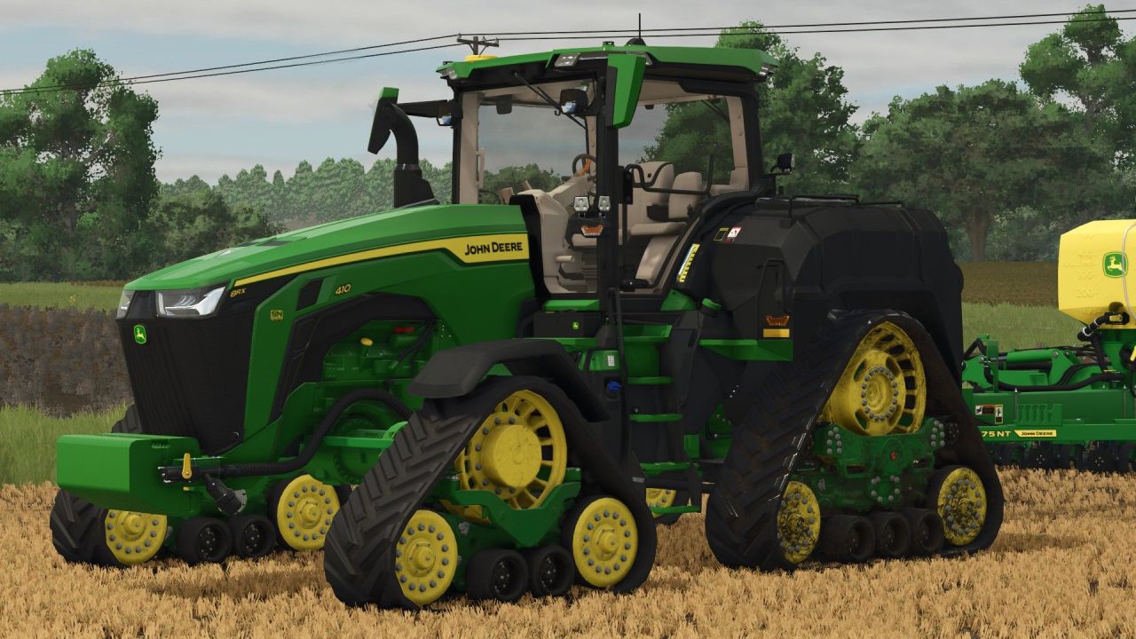 Traktor John Deere 8RX z zbiornikami ExactRate do Farming Simulator 25