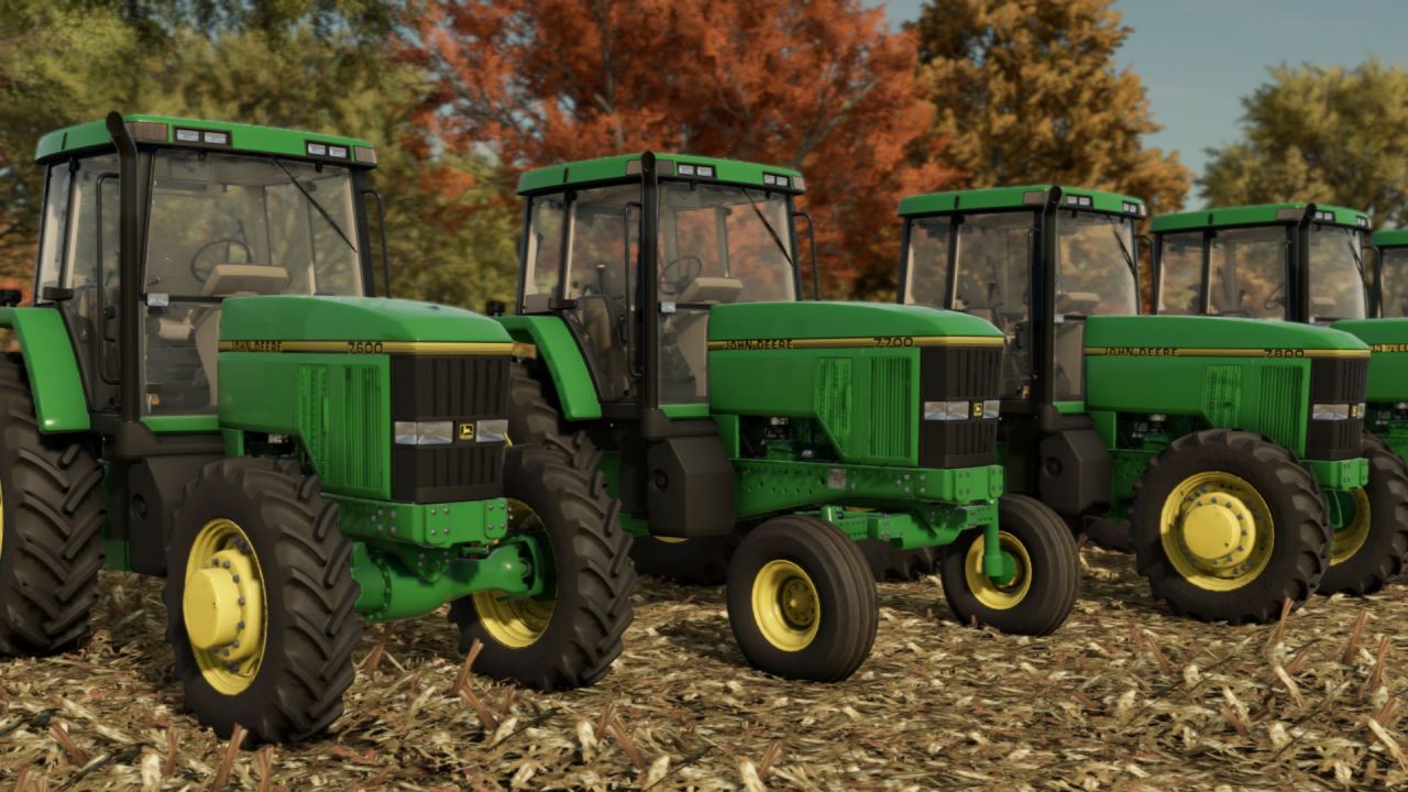 Traktor John Deere 7000 i 7010 Series do Farming Simulator 25