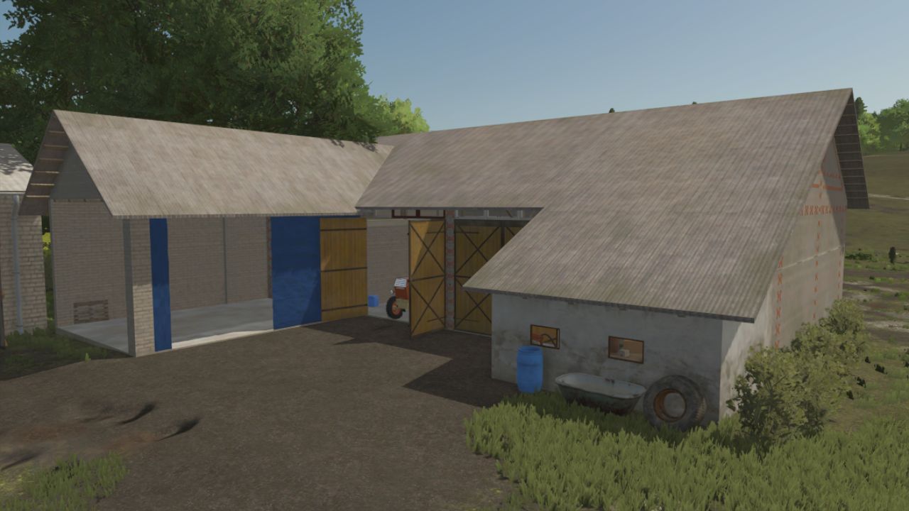 Retro Magazyn 1976 Old Storage Barn — Atmosferyczna Stodoła dla Twojej Farmy w FS25