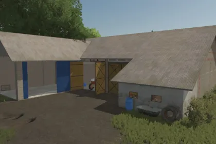Ретро Сховище 1976 Old Storage Barn — Атмосферний Амбар для Вашої Ферми в FS25 — 1