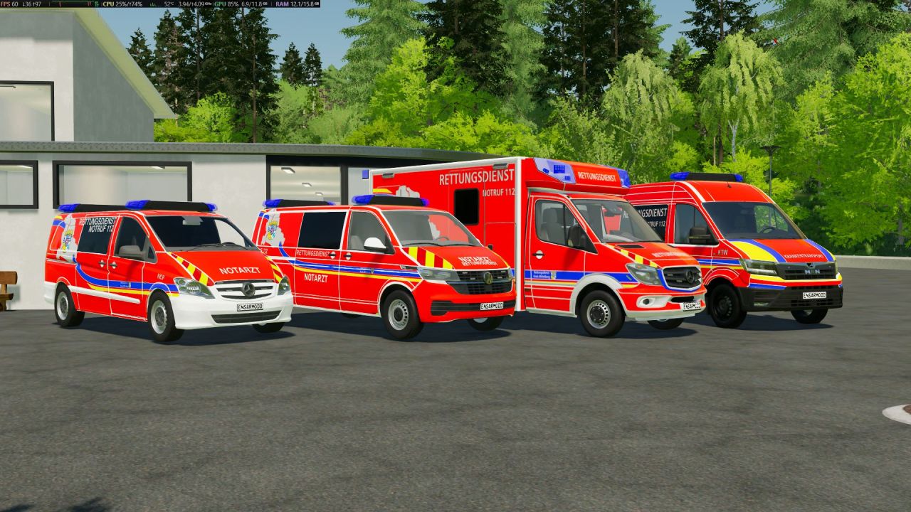 Автомобіль Mercedes-Benz Vito W639r Lang для Farming Simulator 22