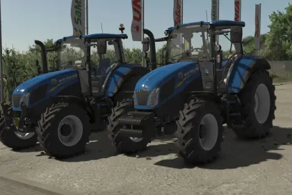 Потужний New Holland T5 Utility Pack + Фронтальний Навантажувач 750TL для Farming Simulator 25 — 1