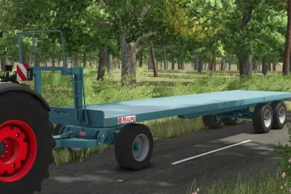 Ефективна Платформа Maupu PM 1180/200 — Важкий Причіп для Тюків і Палоксів у FS25