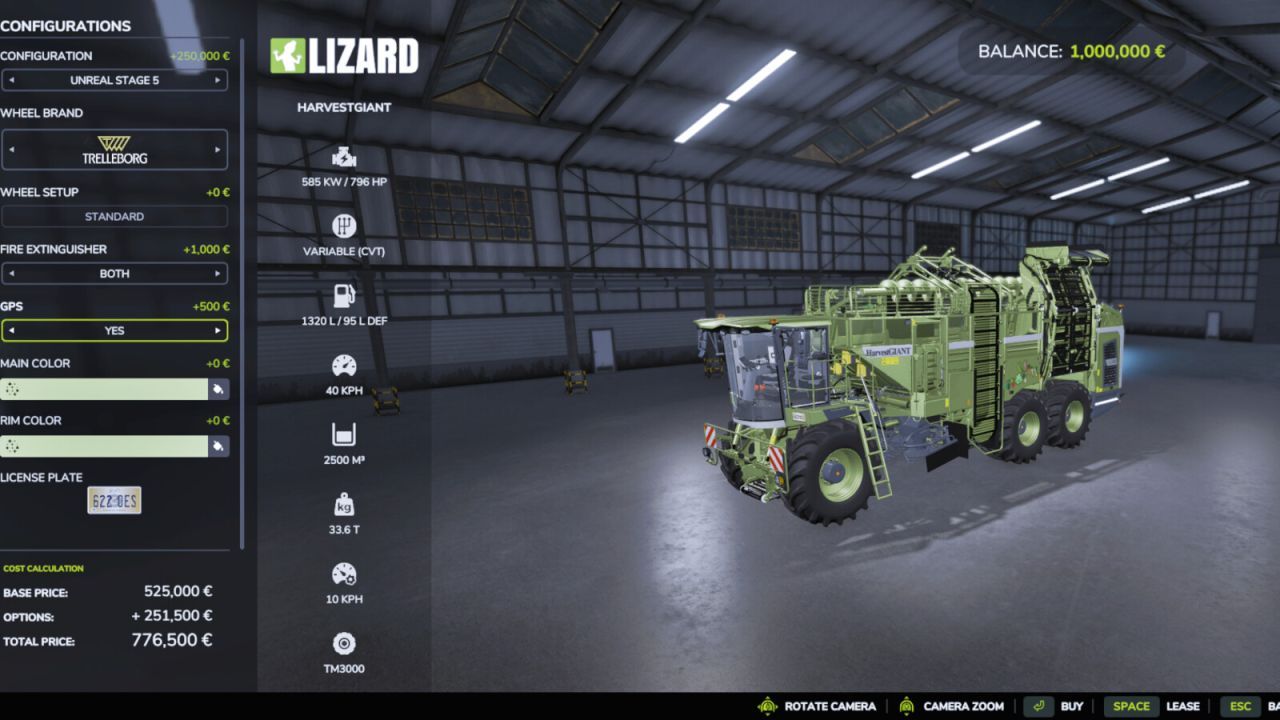 Powerful Combine Lizard HarvestGIANT — Universal Root Crop Harvesting in FS25 - Screenshots