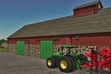 Atmosphärisches Set Old Barns — Alte Schwedische Scheunen und Getreidespeicher für FS25 — 1