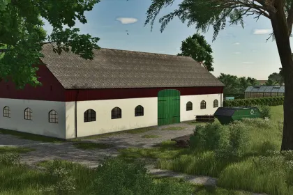 Atmosphärisches Set Old Barns — Alte Schwedische Scheunen und Getreidespeicher für FS25 — 2