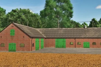 Atmosphärisches Set Old Barns — Alte Schwedische Scheunen und Getreidespeicher für FS25 — 3