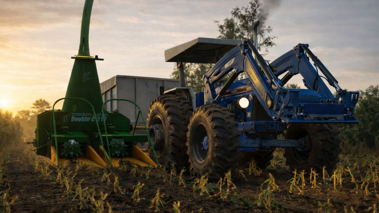 Ефективна Косарка-Подрібнювач JF C240 для Якісного Силосу у Farming Simulator 25