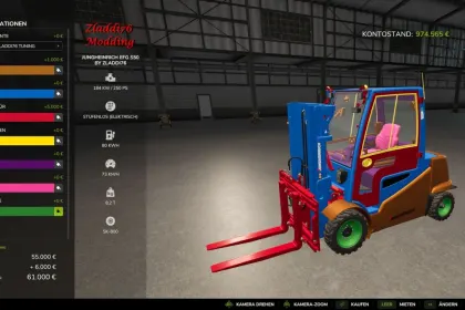 Elektro-Gabelstapler Jungheinrich EFG S50 für Farming Simulator 25 — 2