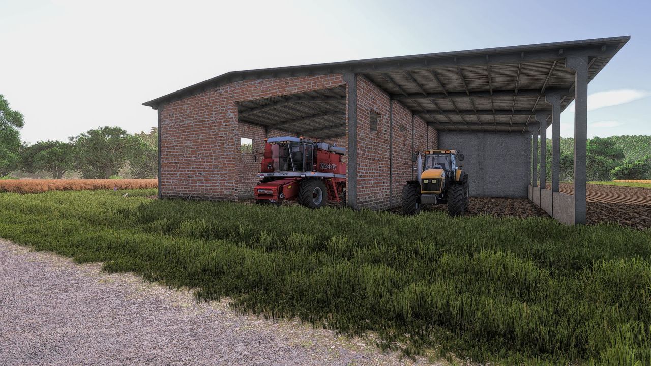 Mocny Magazyn Brick Shed dla Maszyn w Farming Simulator 25