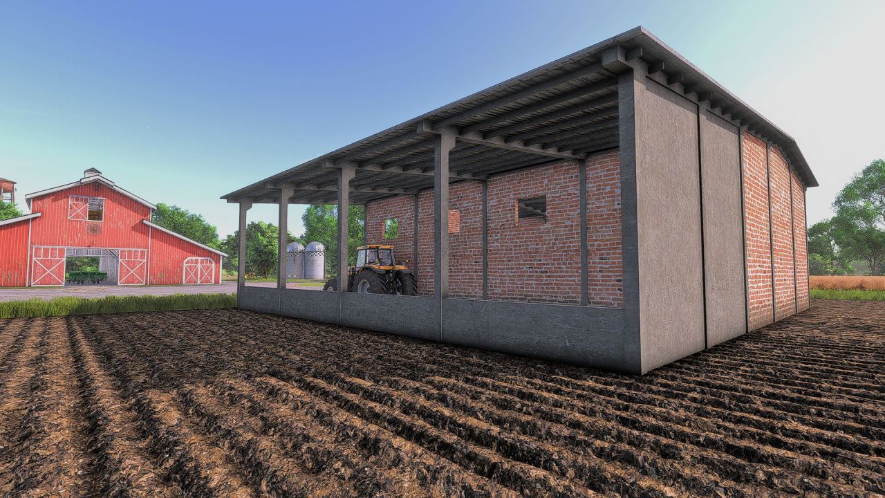 Mocny Magazyn Brick Shed dla Maszyn w Farming Simulator 25 - Zrzuty ekranu
