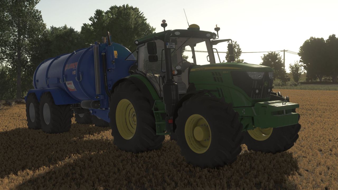 Powerful Tractor John Deere 6R Medium Frame 2015 (6135R–6155R) with GEN4 and Full Transmission Animation for FS25
