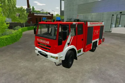 Skórka Iveco Magirus TLF3000 FW Mittelberg do Farming Simulator 22
