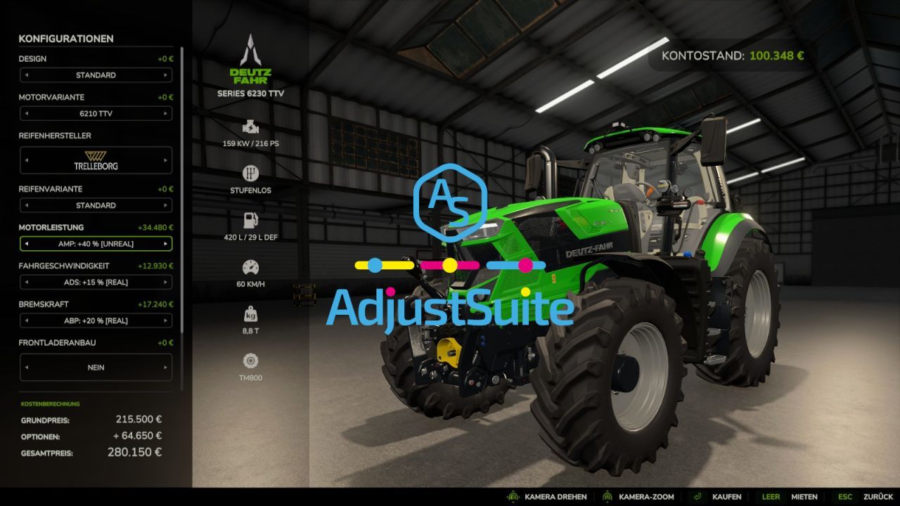 Script Adjust Suite für Farming Simulator 25