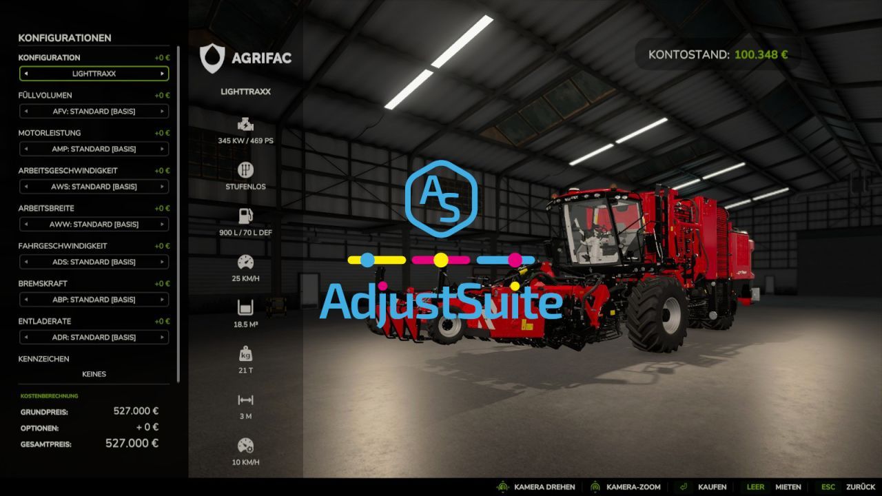Script Adjust Suite für Farming Simulator 25