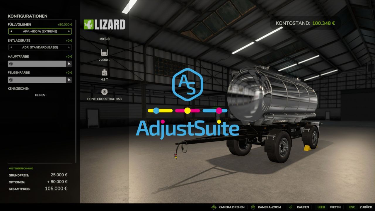 Script Adjust Suite für Farming Simulator 25