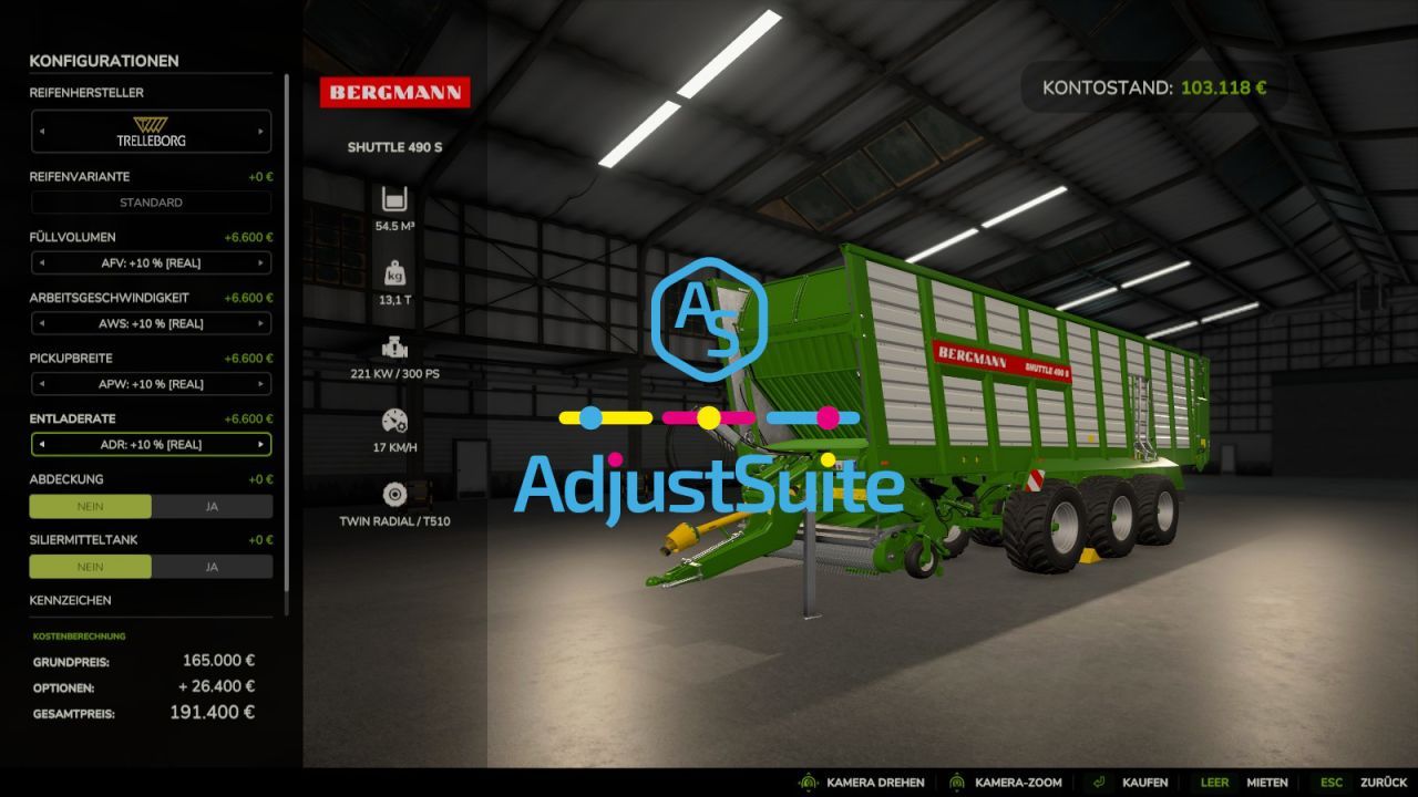 Script Adjust Suite für Farming Simulator 25